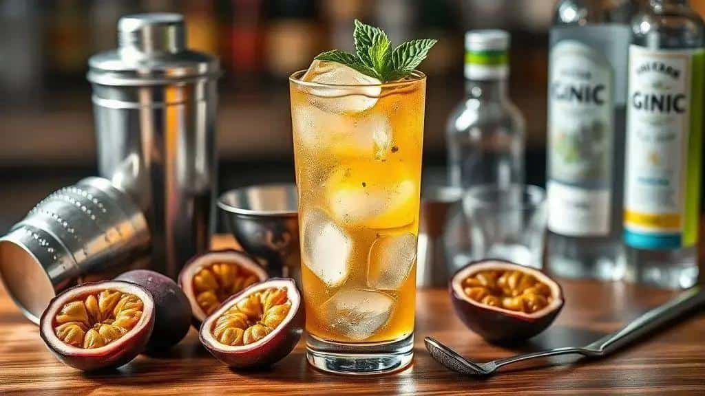 Técnicas de preparo e apresentação do coquetel