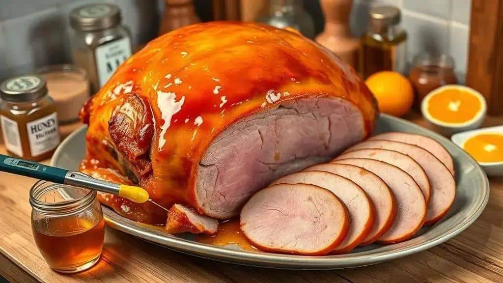 tender glaciado com mel e mostarda — ingredientes e preparo