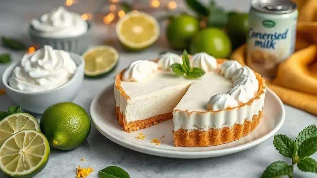 Torta Mousse de Limão Refrescante (Sem Forno)