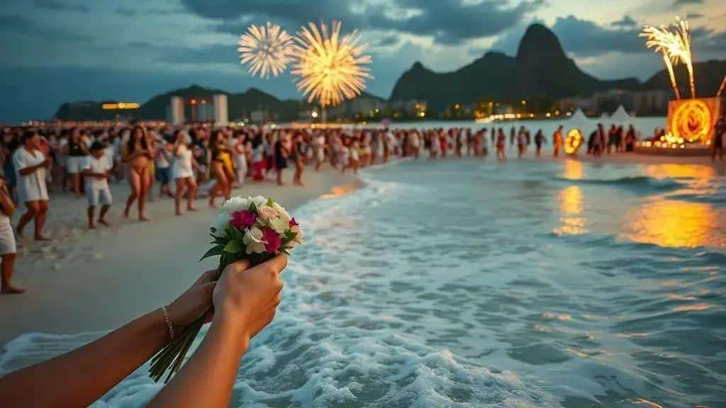 Tradições, rituais e símbolos da virada na praia