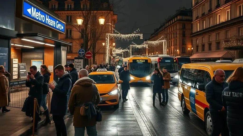 Transporte, segurança e horários na virada de ano