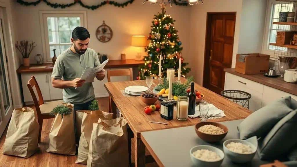 Três dias antes: compras, cardápio e decoração final Três dias antes: compras, cardápio e decoração final
