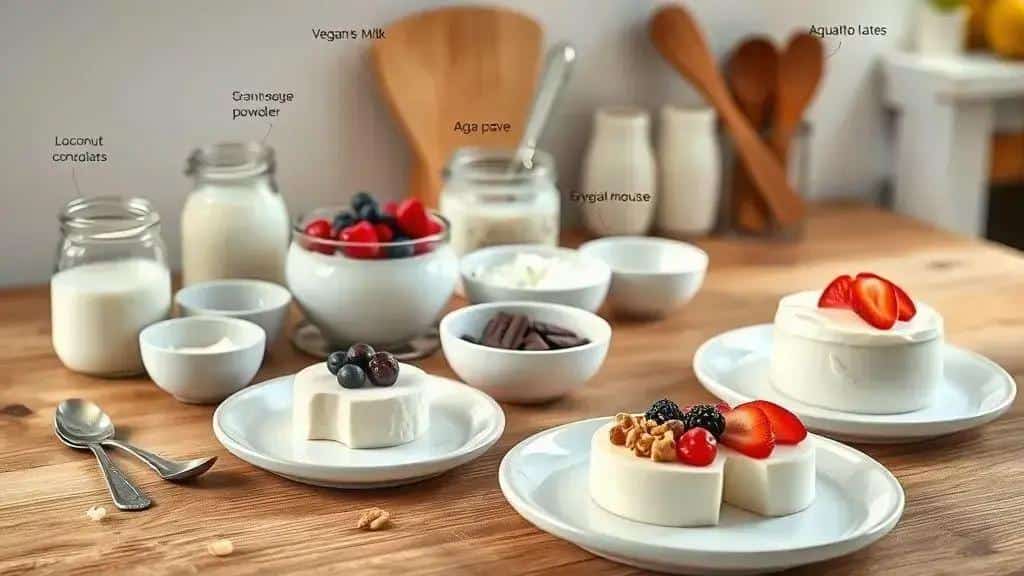 Variações das receitas: versões vegana, sem lactose e sem açúcar