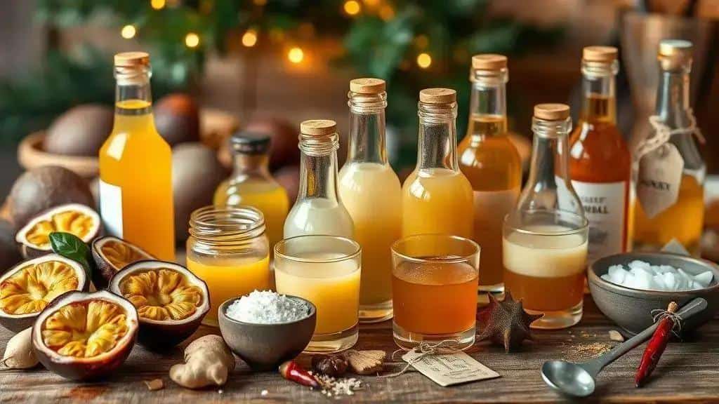 Variações do licor de maracujá