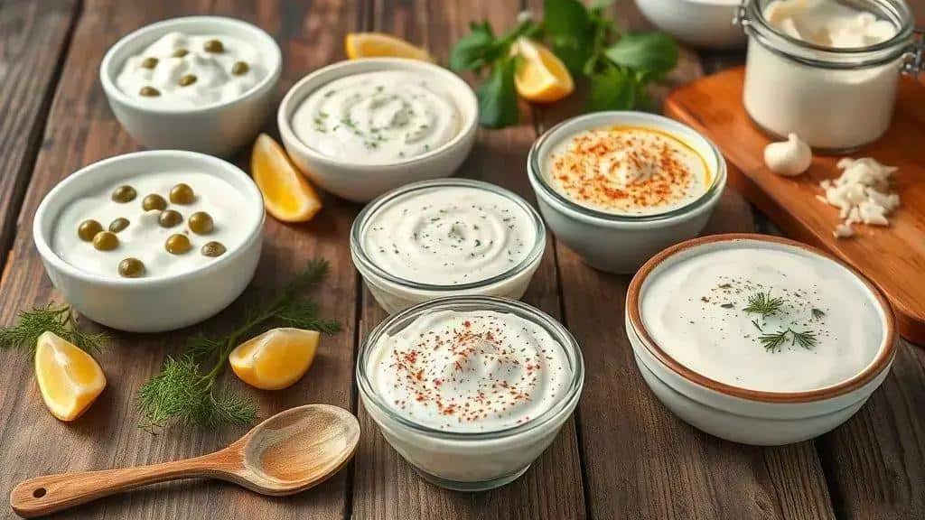 Variações do molho tártaro caseiro