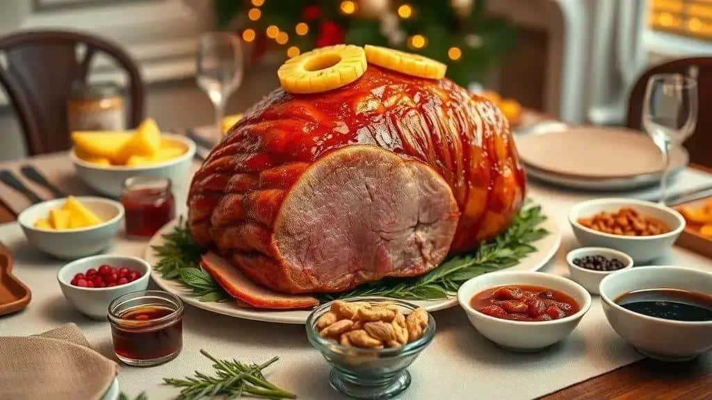 Variações do tender agridoce com abacaxi