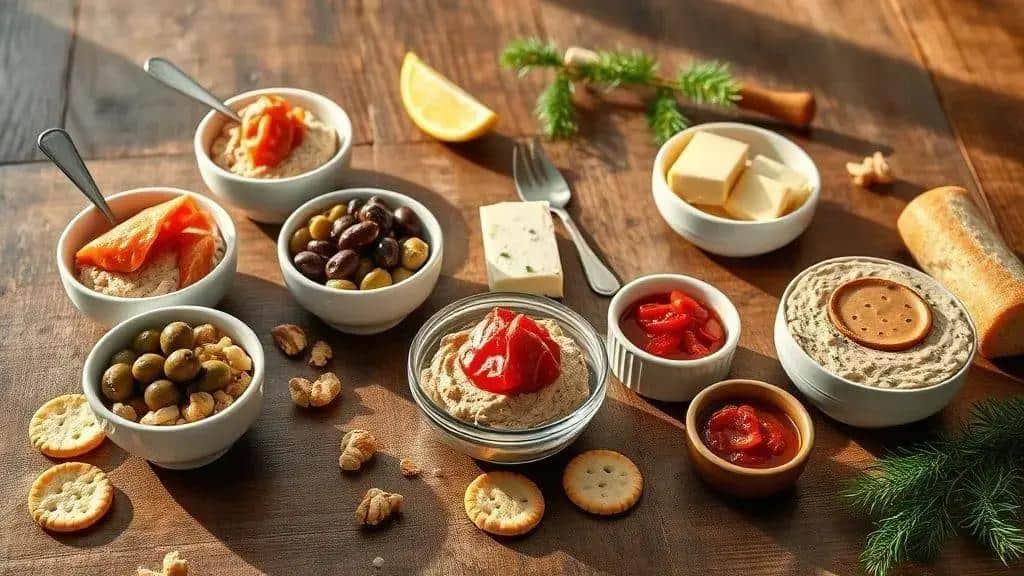 Variações e substituições para cada patê