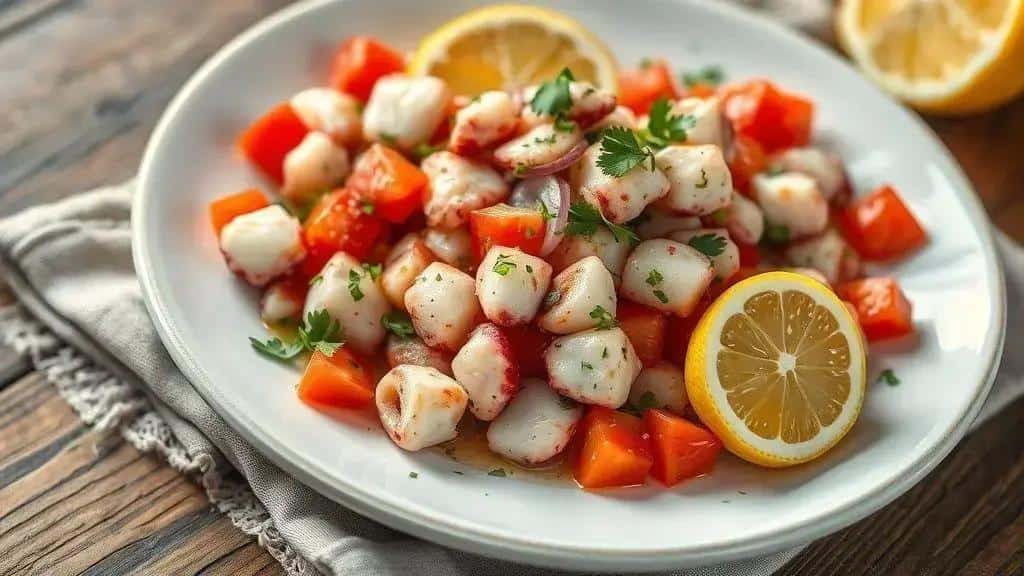 Vinagrete de Polvo para Entrada (Petisco de Verão)