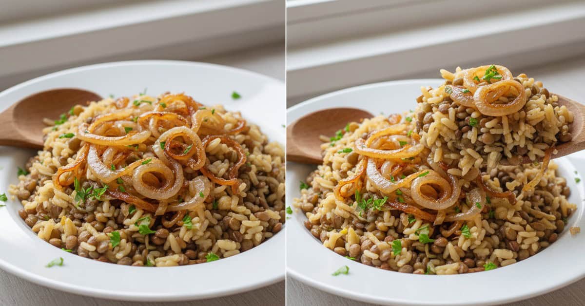 Leia mais sobre o artigo Arroz de Lentilha com Cebola Caramelizada