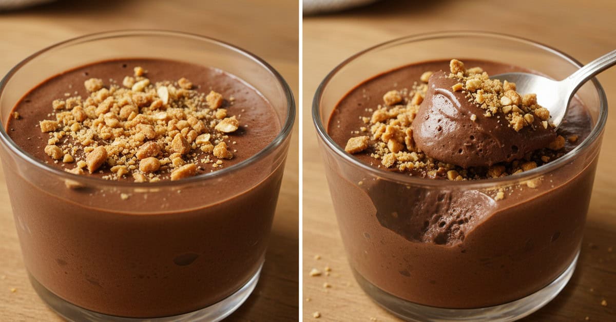 Leia mais sobre o artigo Mousse de Chocolate Aerada com Crocante de Castanhas