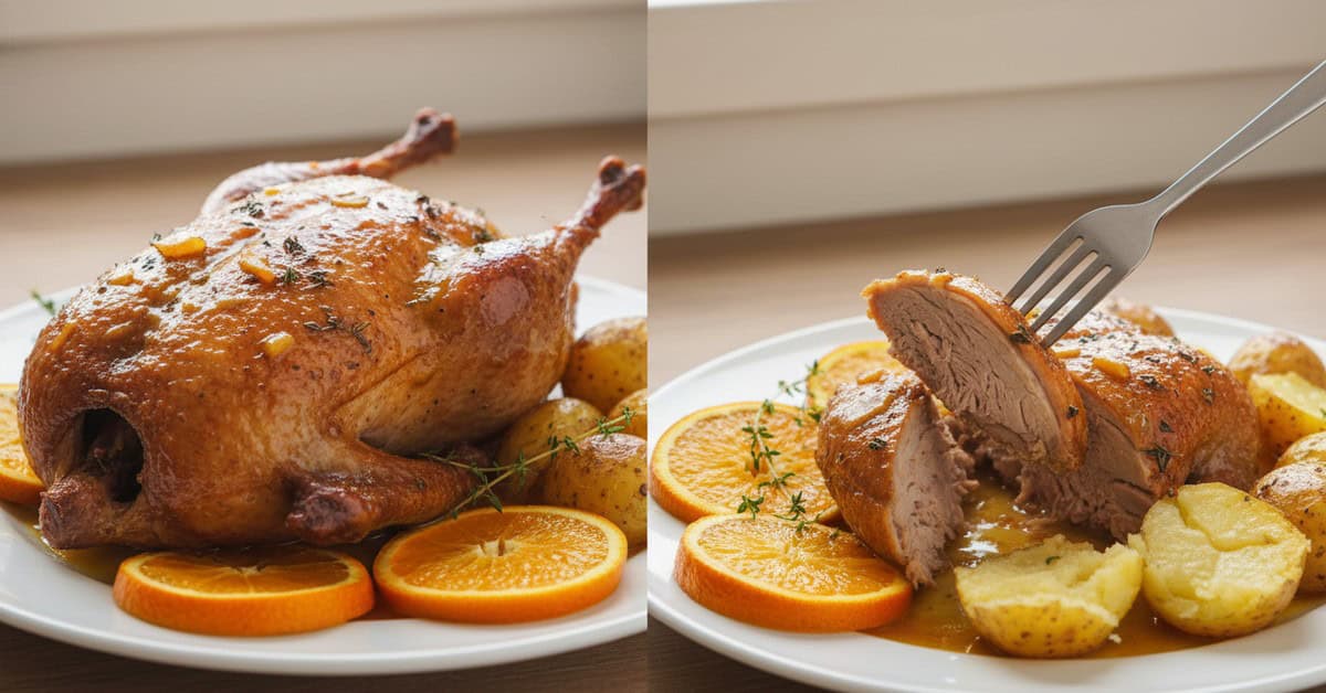 Leia mais sobre o artigo Pato Assado com Laranja para uma Ceia Sofisticada