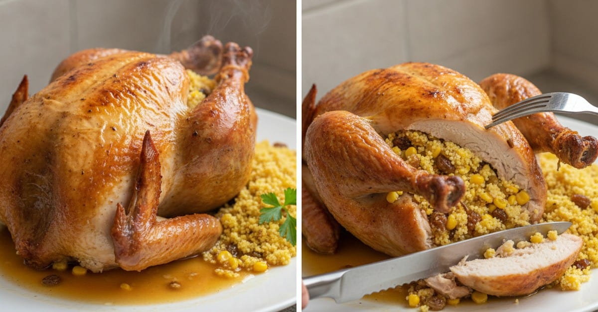 Leia mais sobre o artigo Peru de Natal Recheado e Suculento com Manteiga de Ervas