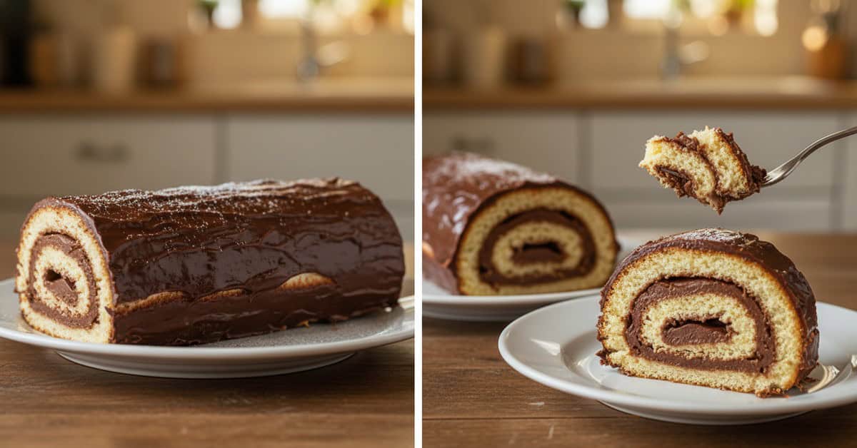 Leia mais sobre o artigo Tronco de Natal (Bûche de Noël): Bolo Rústico e Lindo